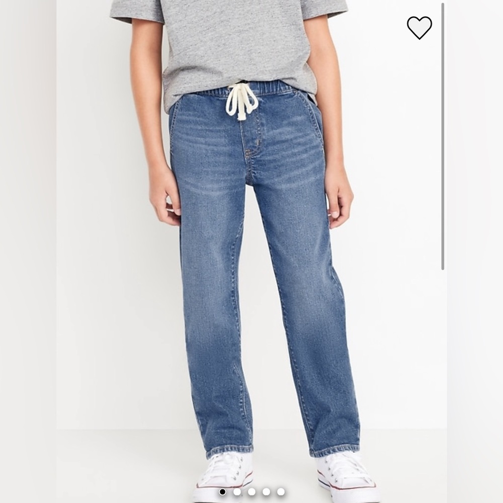 Old Navy Blue Denim Jogger Pants Boys Size 14-16
